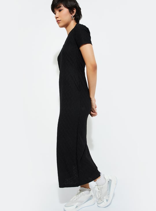 ALAYA F x URB_N Women Textured Bodycon Dress