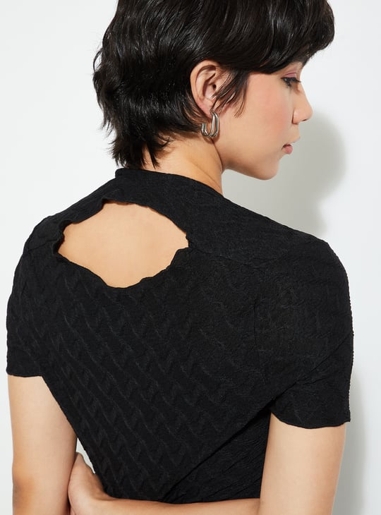 ALAYA F x URB_N Women Textured Bodycon Dress