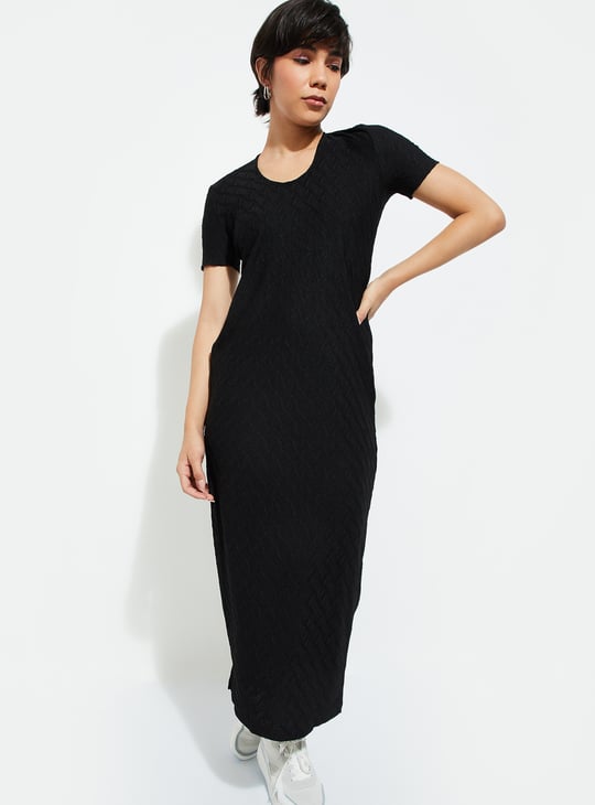 ALAYA F x URB_N Women Textured Bodycon Dress