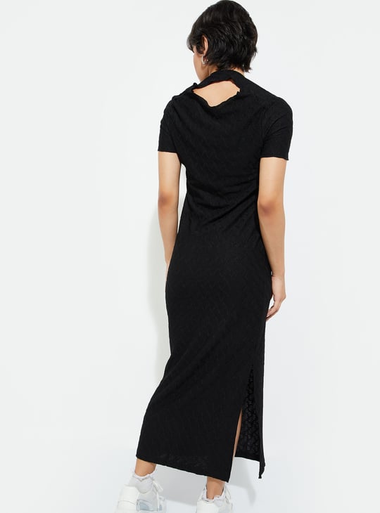 ALAYA F x URB_N Women Textured Bodycon Dress