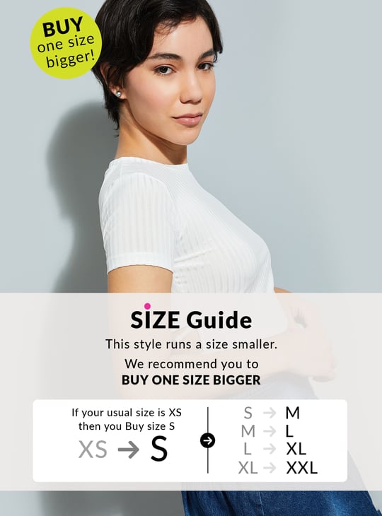 ALAYA F x URB_N Women Striped Crop Top