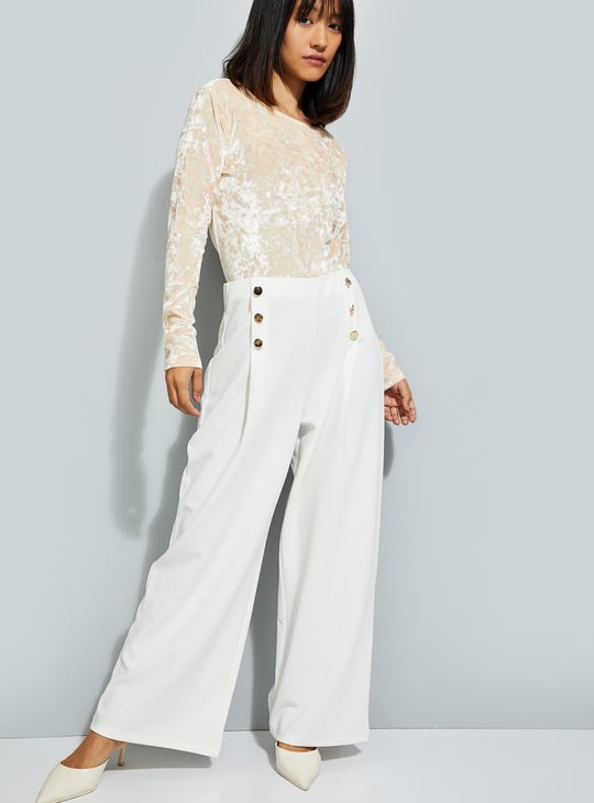 ALAYA F x URB_N Textured Velour Top