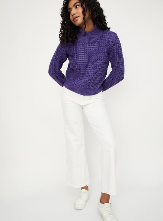 Women Cable Knit Sweater