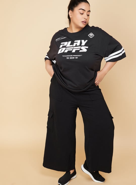 Women Oversized Graphic Sports T-shirt