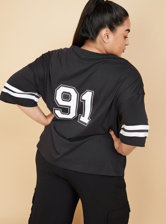 Women Oversized Graphic Sports T-shirt