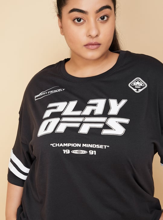 Women Oversized Graphic Sports T-shirt