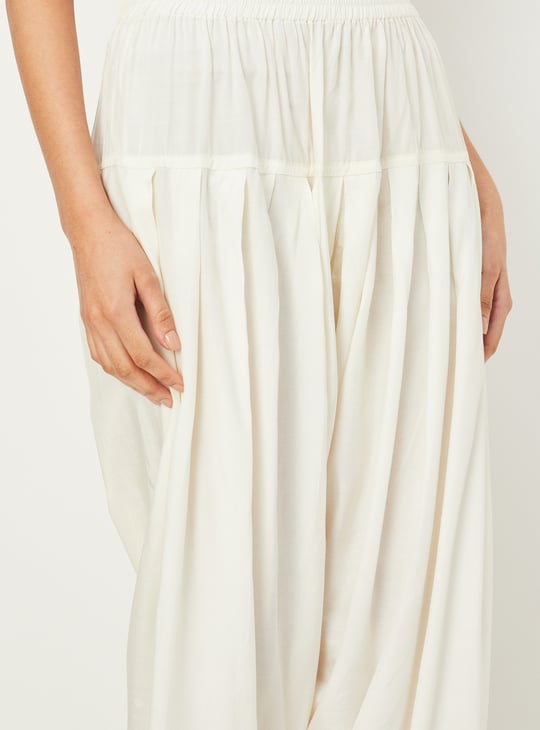 Women Woven Design Dhoti Kurta Set