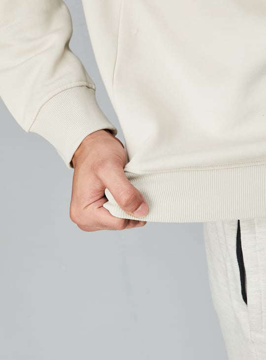 Men Oversized Back Printed Sweatshirt