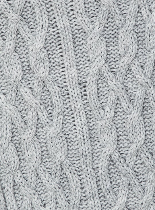 Men Cable Knit Muffler