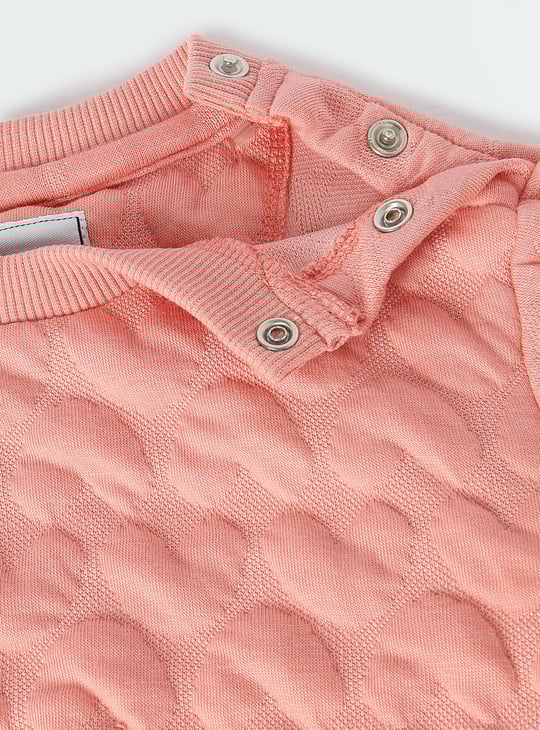 Girls Textured Sweatshirt