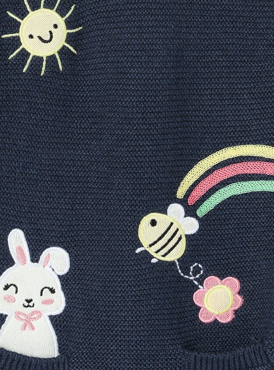 Girls Embroidered Sweater