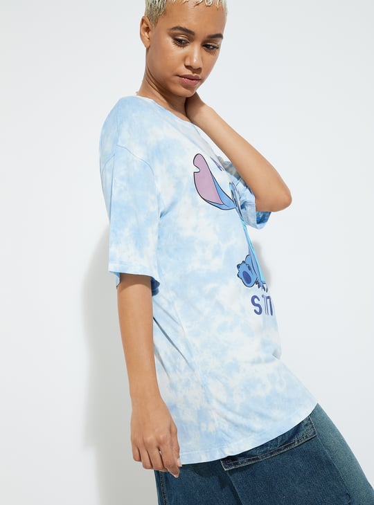 URB_N Women Lilo & Stitch Printed T-shirt