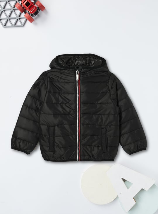 Boys Quilted Hooded Puffer Jacket