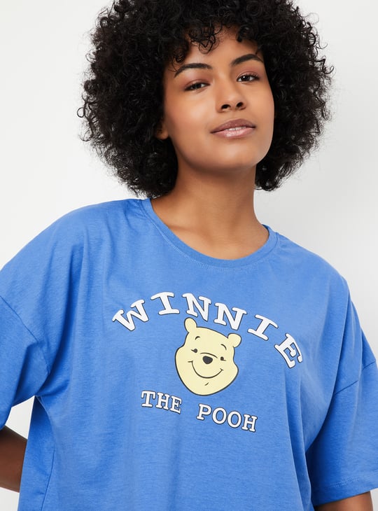 Women Winnie The Pooh Printed T-shirt