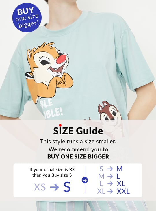 Women Chip & Dale Printed T-shirt