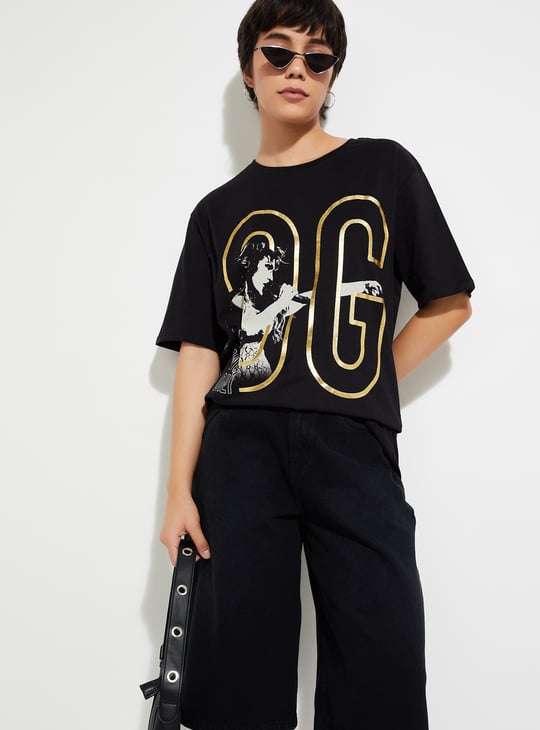 URB_N Women Oversized Graphic Printed T-shirt | Printed