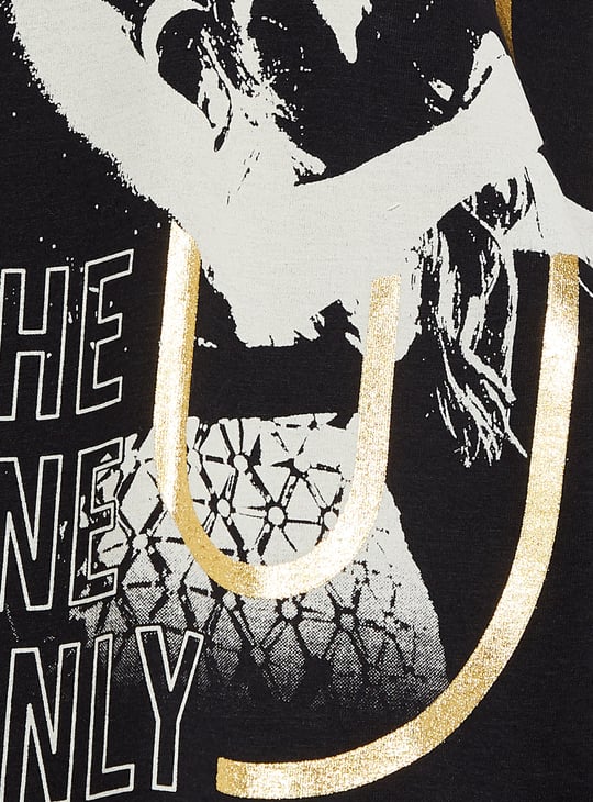 URB_N Women Oversized Graphic Printed T-shirt