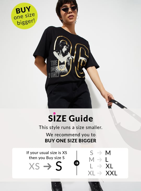 URB_N Women Oversized Graphic Printed T-shirt