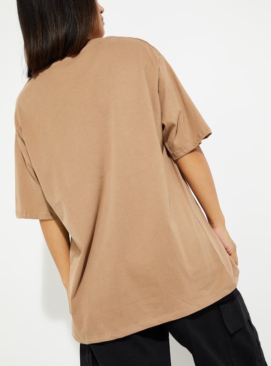 URB_N Women Oversized Graphic Printed T-shirt