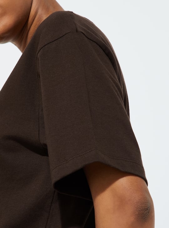 URB_N Women Love and Sun Printed Relaxed Fit T-shirt