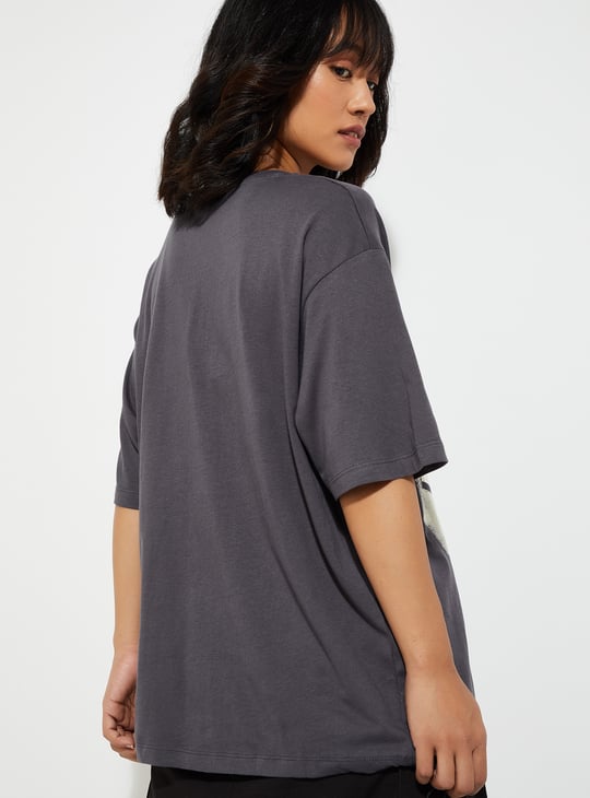 URB_N Women Relaxed Fit Graphic Printed T-shirt