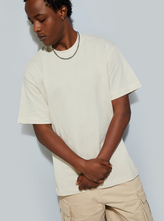 URB_N Men Relaxed Fit Solid T-shirt