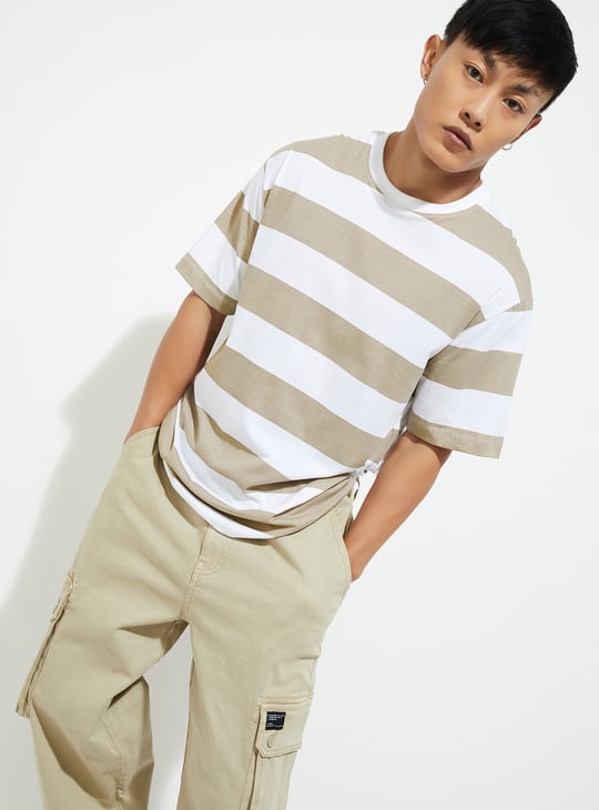 URB_N Men Striped T-shirt