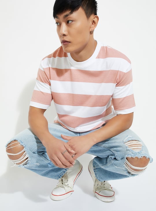URB_N Men Striped T-shirt