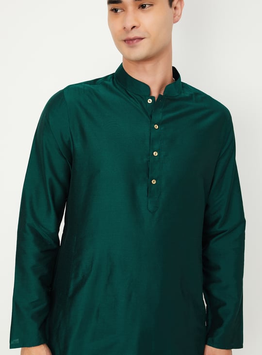 Men Solid Straight Kurta