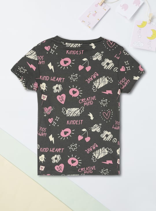Girls All-Over Printed T-shirt