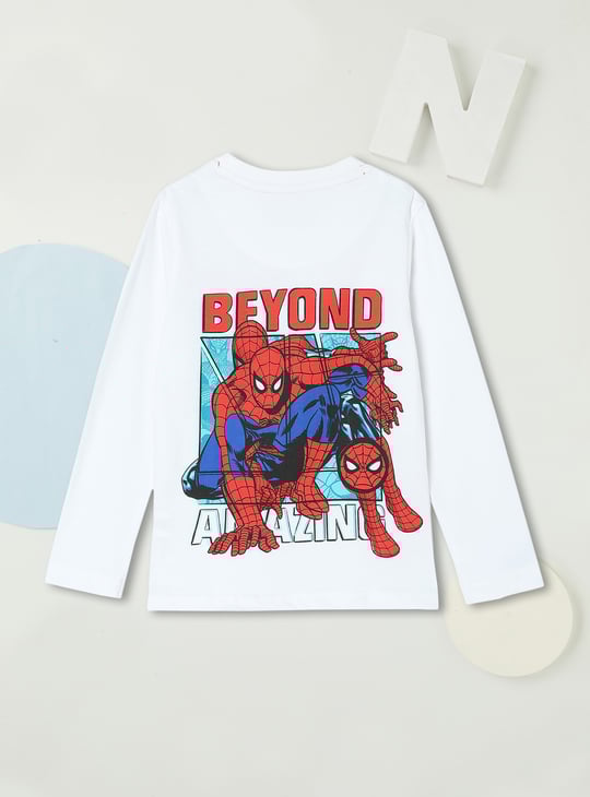 Boys Spiderman Printed T-shirt