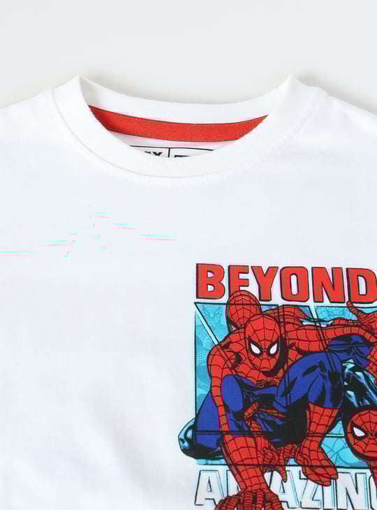 Boys Spiderman Printed T-shirt