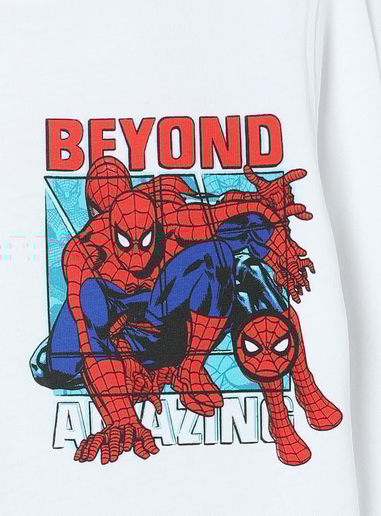 Boys Spiderman Printed T-shirt