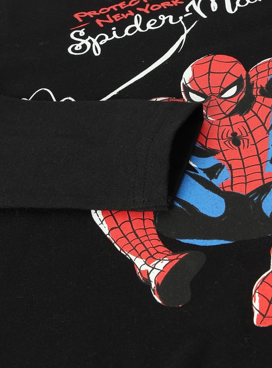 Boys Spiderman Printed T-shirt