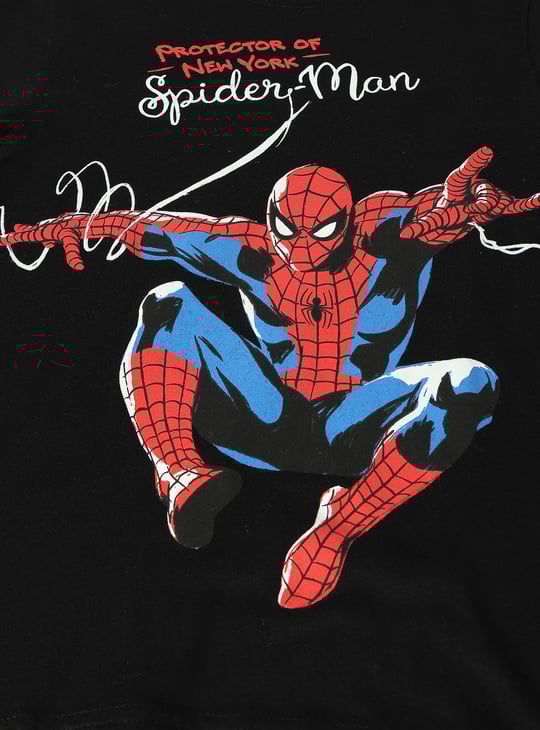 Boys Spiderman Printed T-shirt