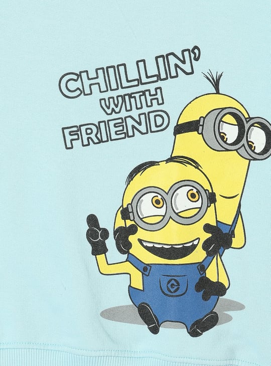 Boys Minions Printed Sweatshirt Printed