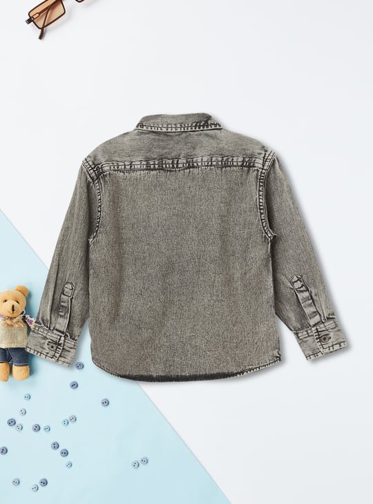 Boys Washed Denim Shirt