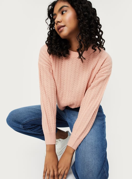 Women Cable Knit Sweater