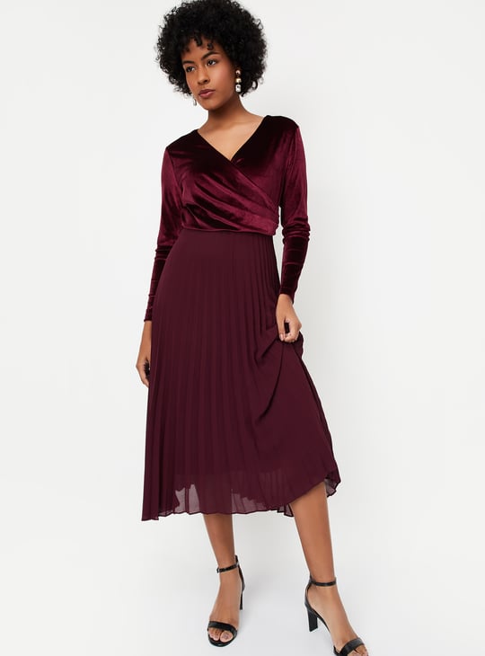 Kalki x Max Women Pleated Wrap Dress