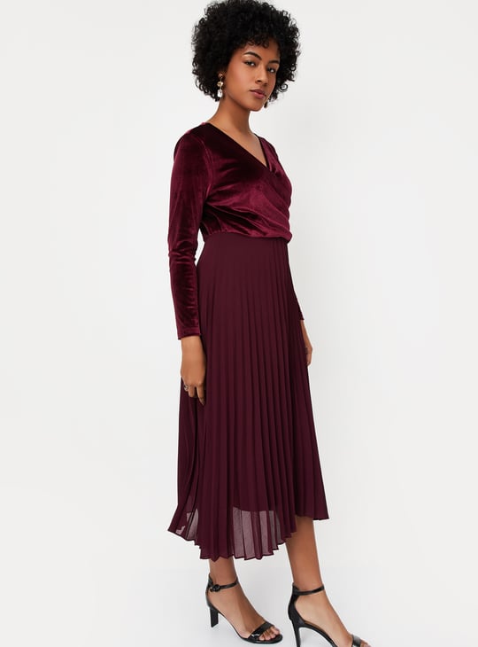 Kalki x Max Women Pleated Wrap Dress