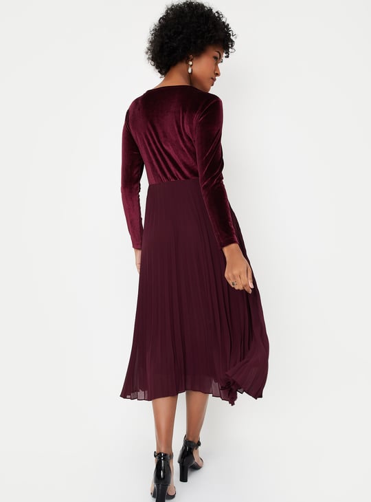 Kalki x Max Women Pleated Wrap Dress