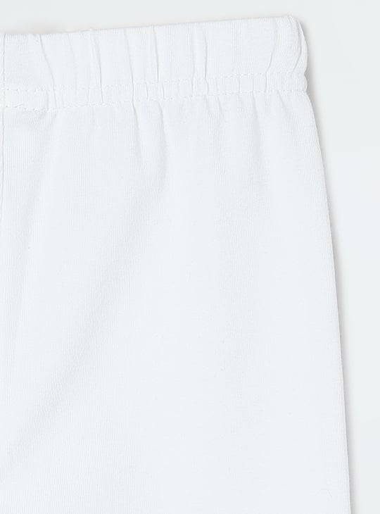 Girls Solid Full-Length Leggings - Pack of 3