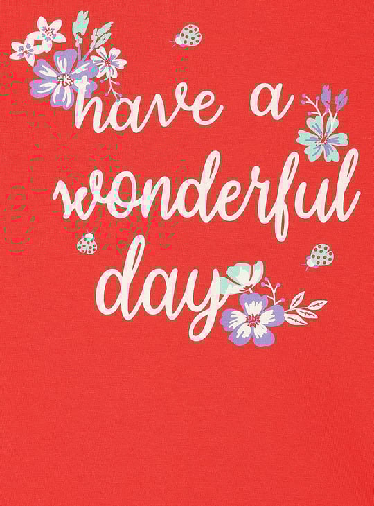 Girls Graphic Printed T-shirt - Pack of 5