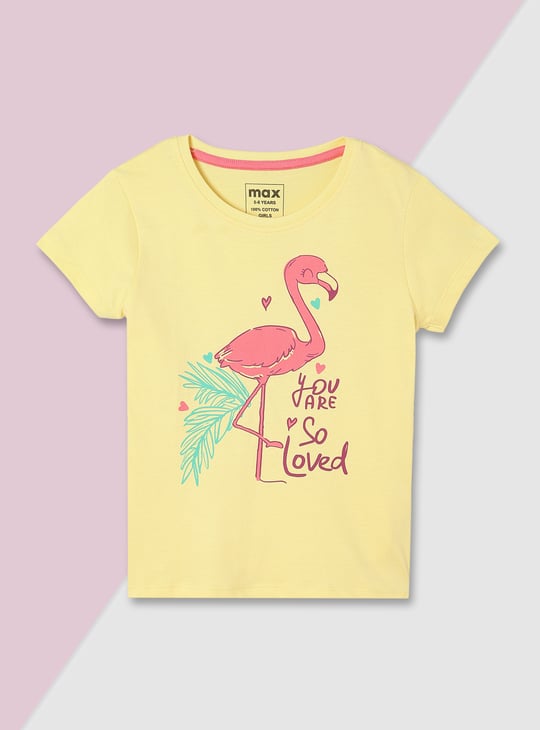 Girls Graphic Printed T-shirt - Pack of 5