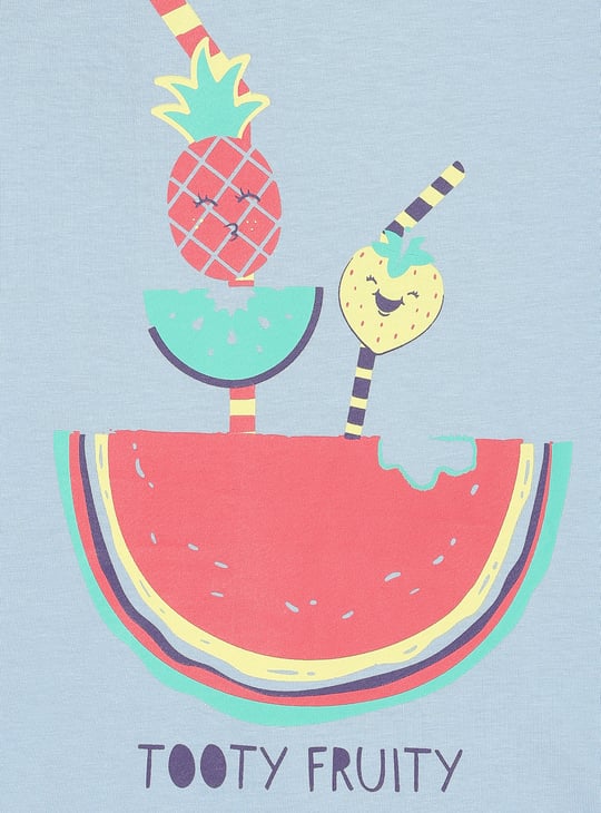 Girls Graphic Printed T-shirt - Pack of 5