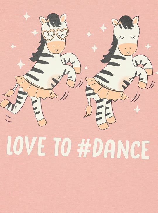 Girls Graphic Printed T-shirt - Pack of 5