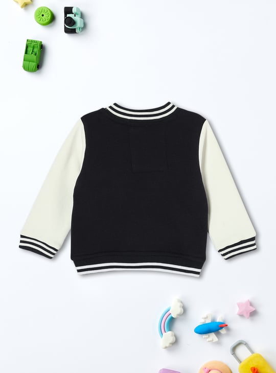 Boys Colourblocked Varsity Jacket