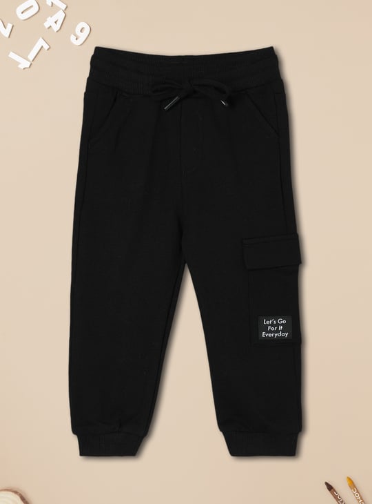 Boys Solid Knitted Joggers