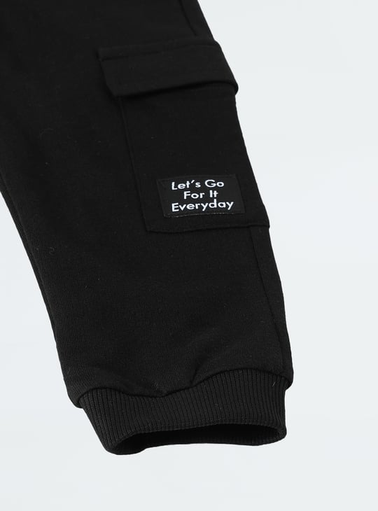 Boys Solid Knitted Joggers