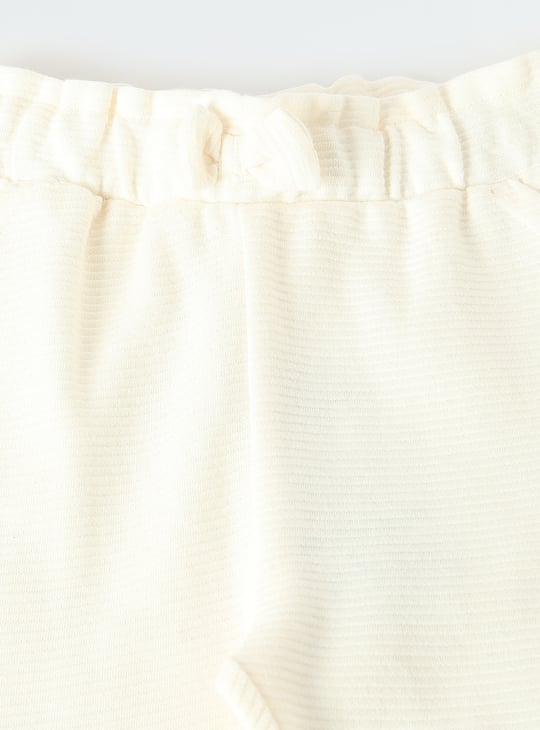 Girls Textured Knit Trousers